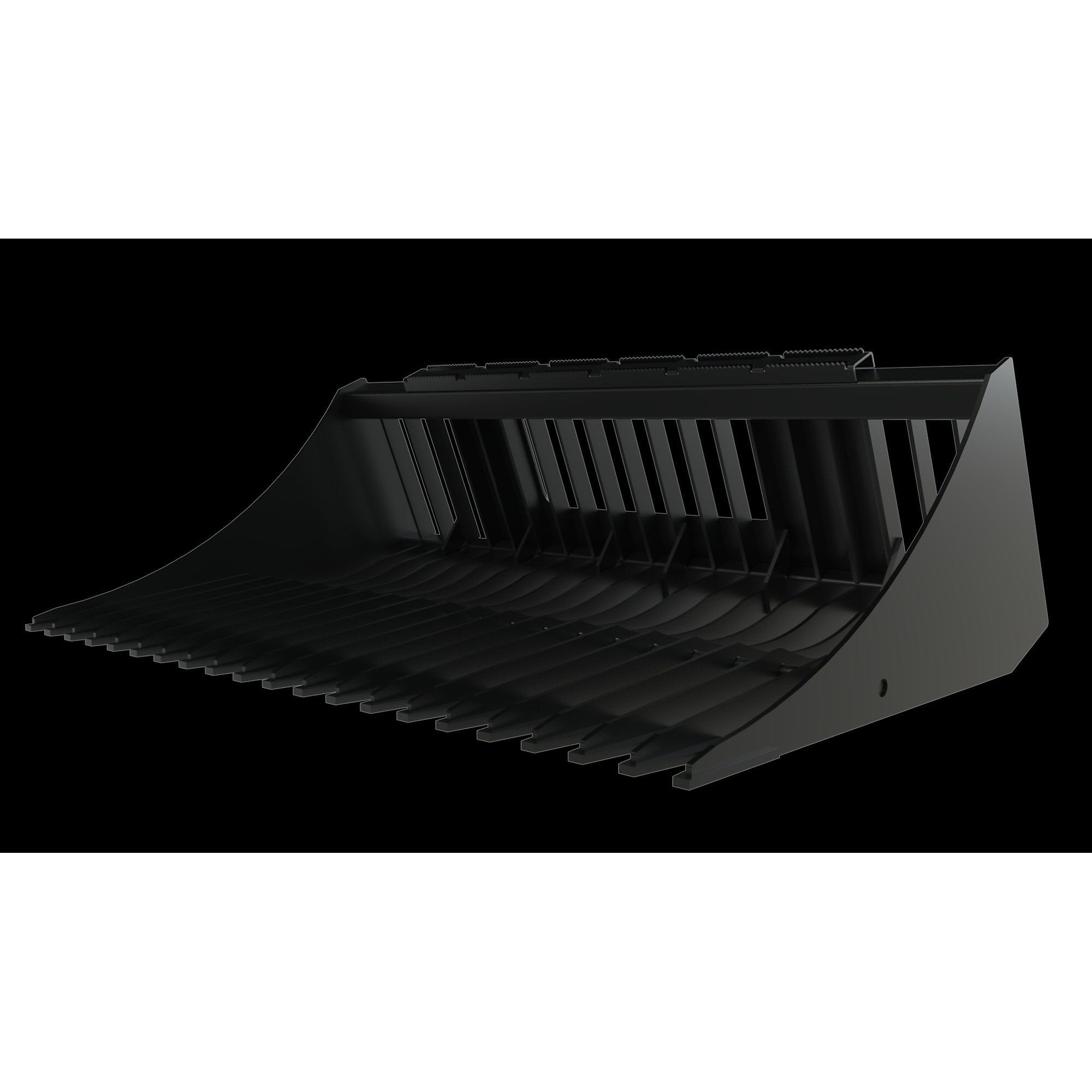 Top Dog Attachments Rock Bucket — 75in., GR50 Steel, 3in. Tine Spacing, Model# 9000102